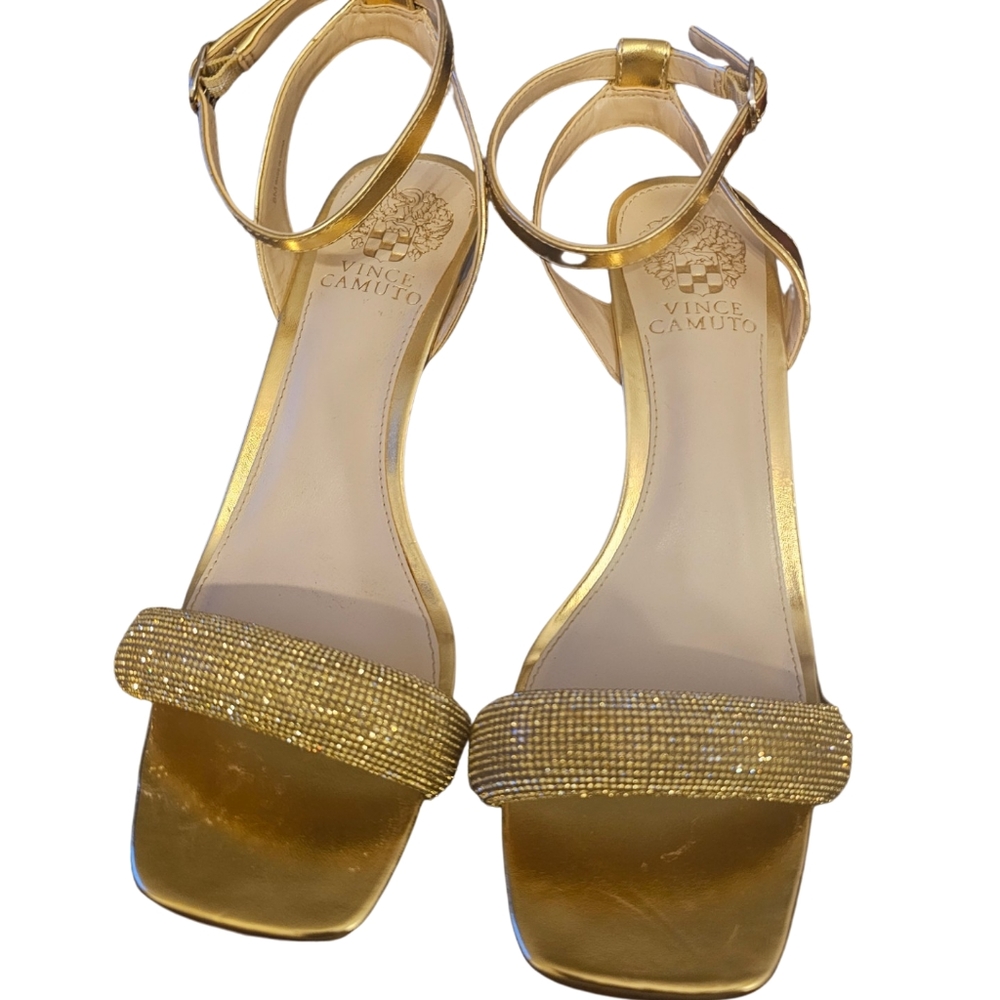 Vince Camuto Gold Heels